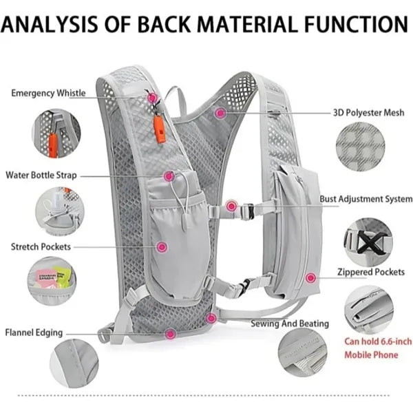 Lightweight Running Hydration Backpack for Outdoor Cycling