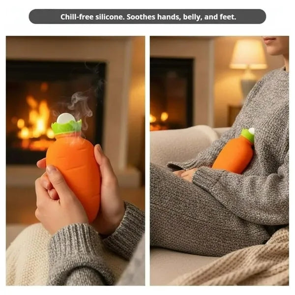 Food grade silicone student hand warmer hot water bottle