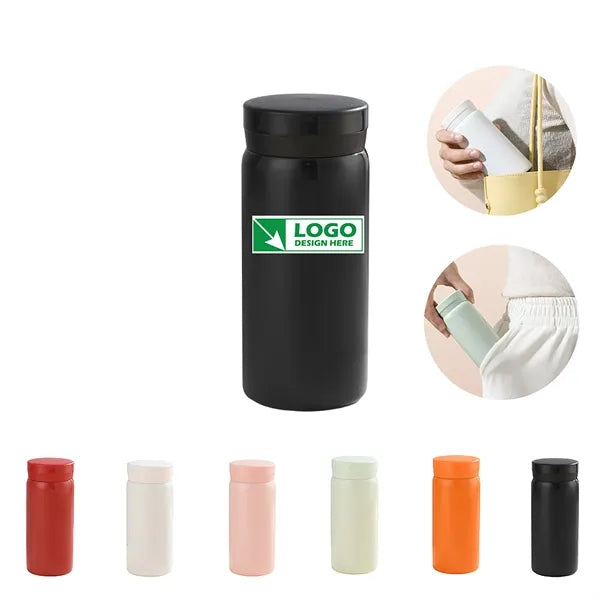 7oz Stainless Steel Mini Purse Insulated Water Bottle