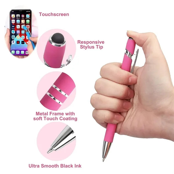 Engraved Alpha Soft Stylus Touch Pen