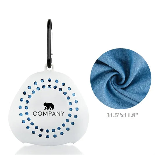 Cooling Sports Towel With Silicone Case