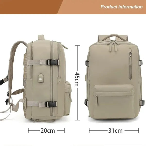 Waterproof convertible travel backpack laptop shoe wet bag