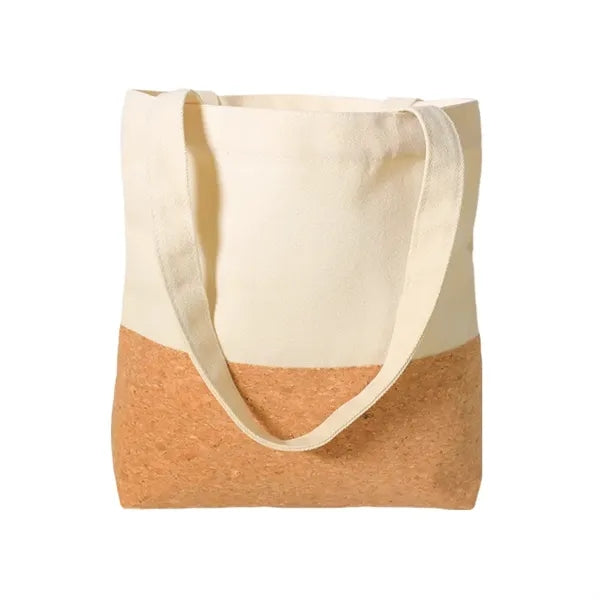 Handbag Carry Well Cork And Canvas Tote Bag