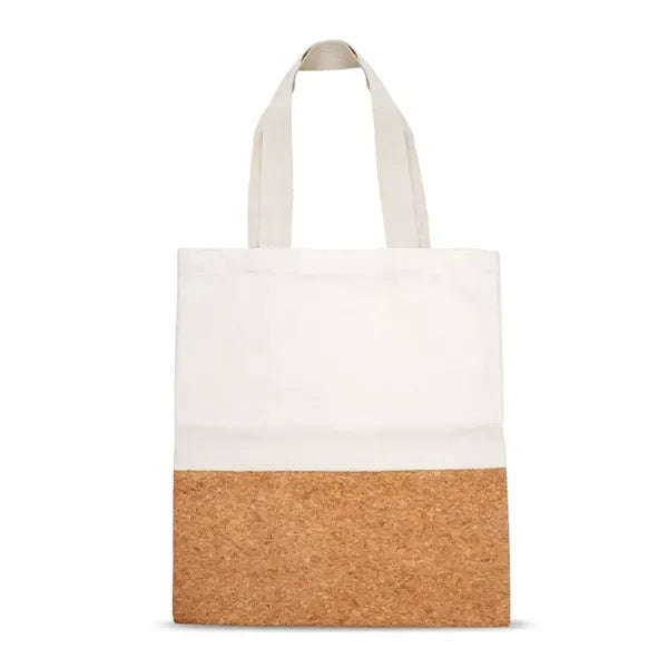 Handbag Carry Well Cork And Canvas Tote Bag