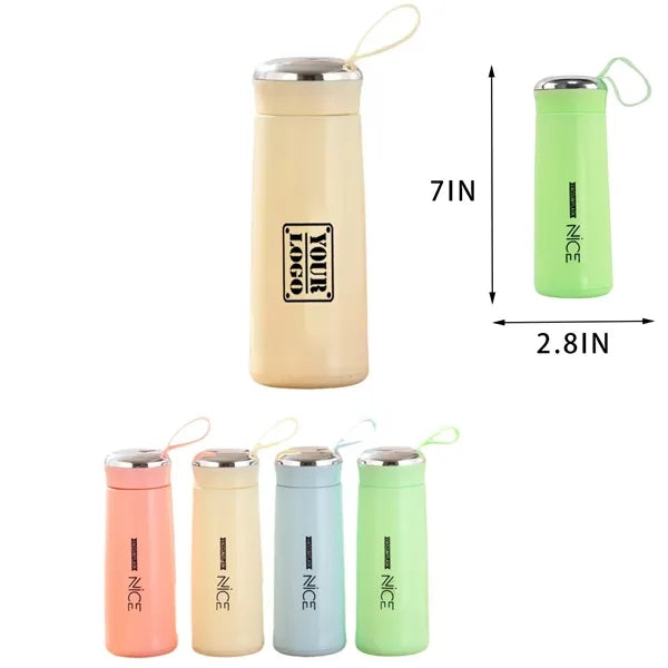 14OZ Customizable Double-Wall Glass Cup