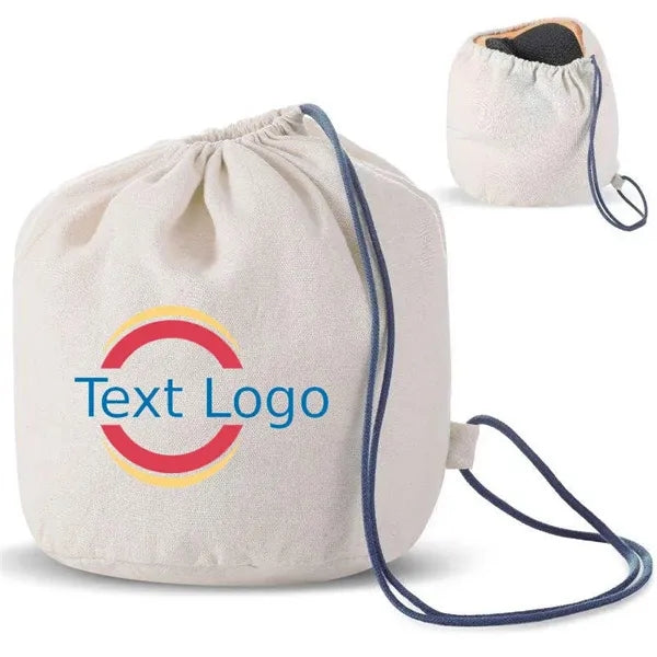 Cotton Case Bag Sleeve Drawstring Pouch for Travel Pillow