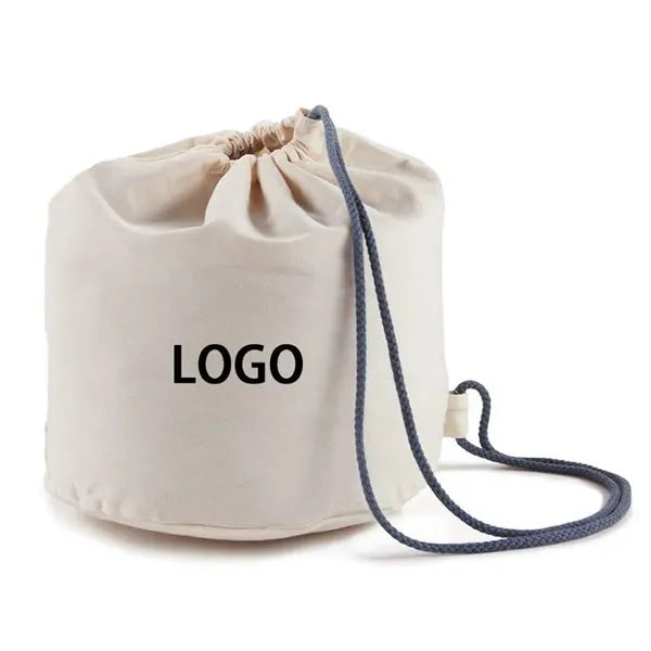 Cotton Case Bag Sleeve Drawstring Pouch for Travel Pillow