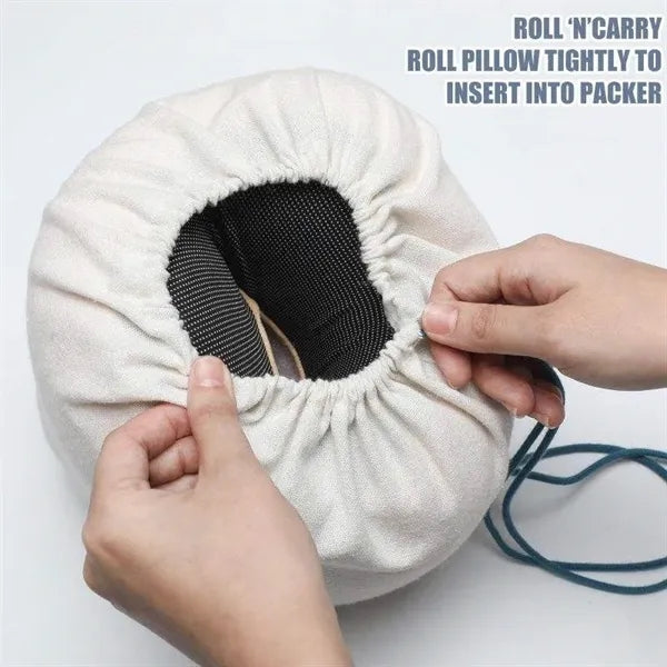 Cotton Case Bag Sleeve Drawstring Pouch for Travel Pillow
