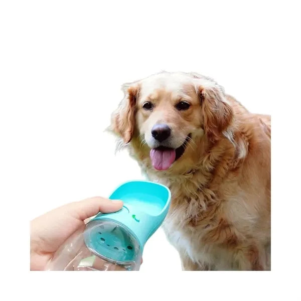 Portable Pet Outdoor Water Bottle With Drinking Bowl