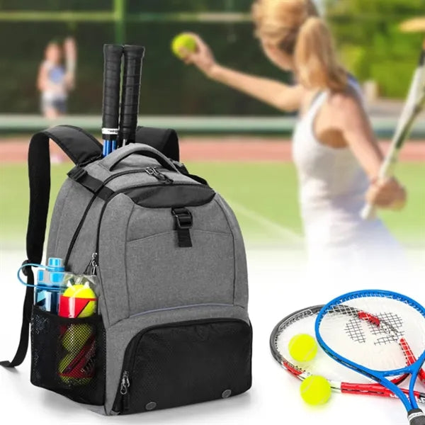 Tennis Backpack with Racket and Shoe Compartments