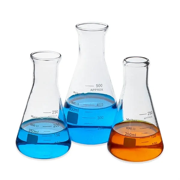 8.5oz Glass Narrow mouth Beaker Erlenmeyer Flask