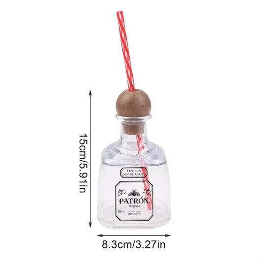 Tequila Container with straw