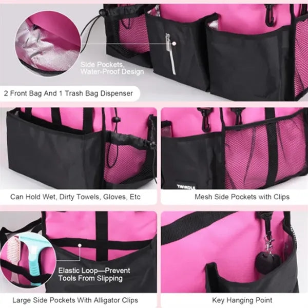 Collapsible Car Trunk Organizer Tote with Pockets