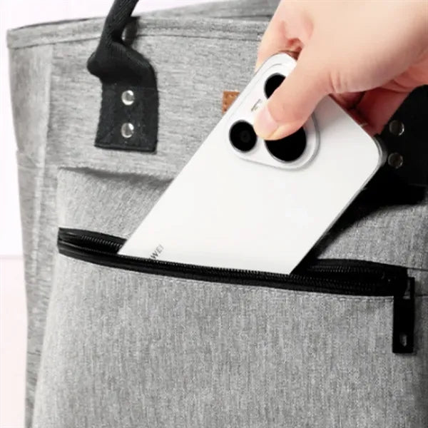 Insulated Lunch Tote Bag with Shoulder Strap and Pocket