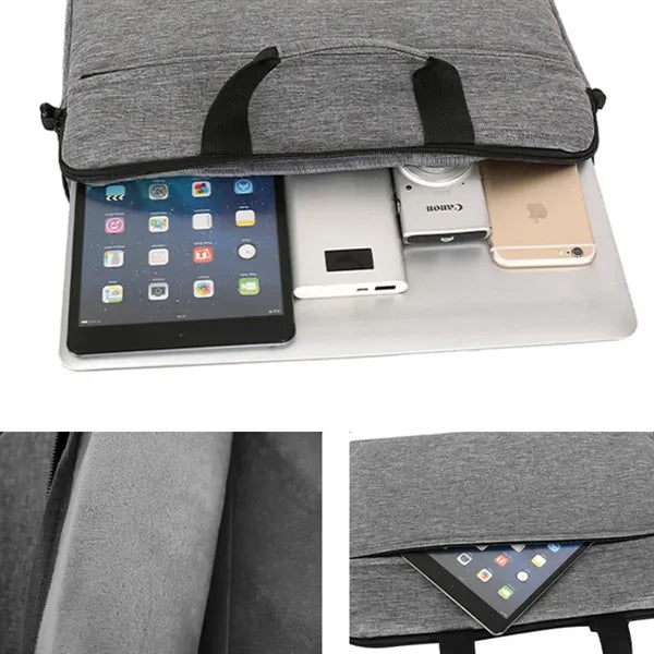 Business Laptop Shoulder Bag with Handle and Strap