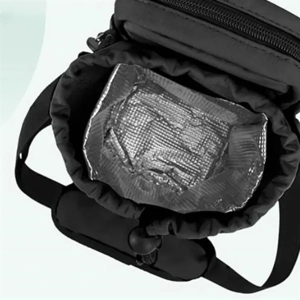 Nylon Drawstring Backpack Tote Bag with Multi Carry Options