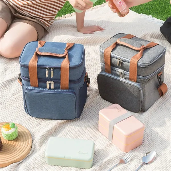 Insulated Cooler Bag with Adjustable Shoulder Strap