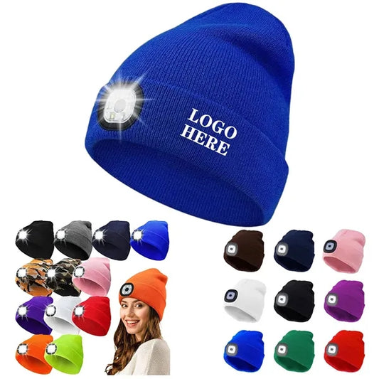 USB Rechargeable Headlamp LED Beanie