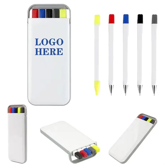 Combination Pen Ballpoint Automatic Pencil Highlighter