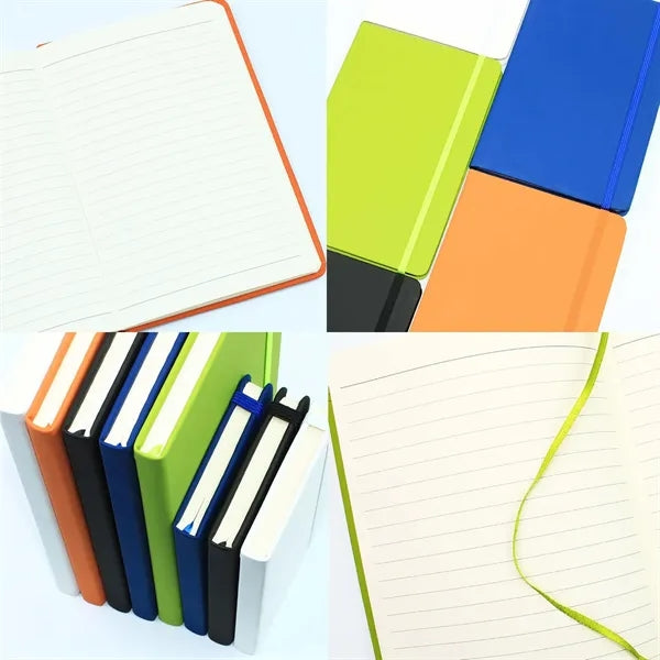 Stretch Belt PU Leather Surface A6 Notebook Lined Sheets