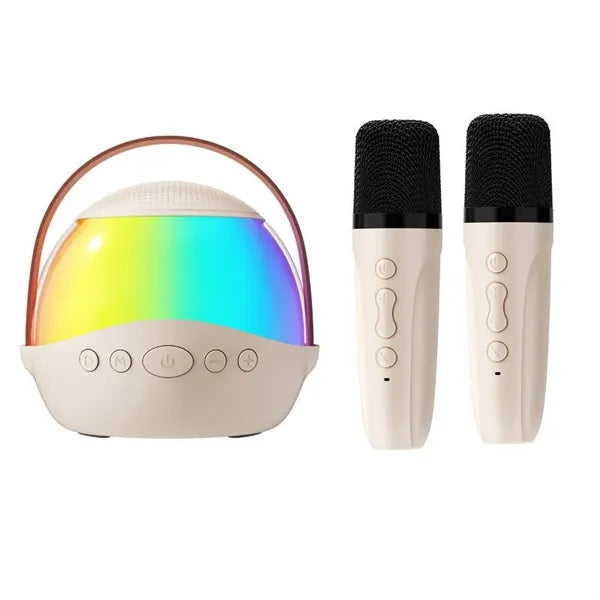 Bluetooth Karaoke Speaker with 2 Wireless Microphones