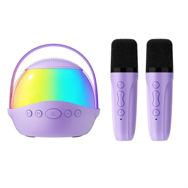Bluetooth Karaoke Speaker with 2 Wireless Microphones