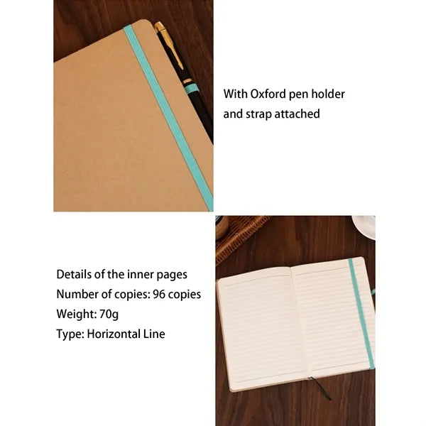 A5-sized Kraft Paper-bound Notebook