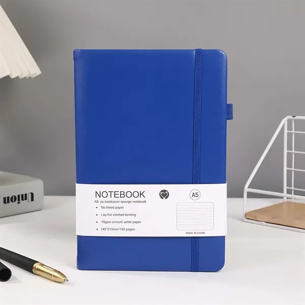 A5 Business Hard Cover PU Strap Notebook