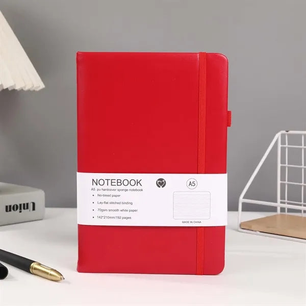 A5 Business Hard Cover PU Strap Notebook