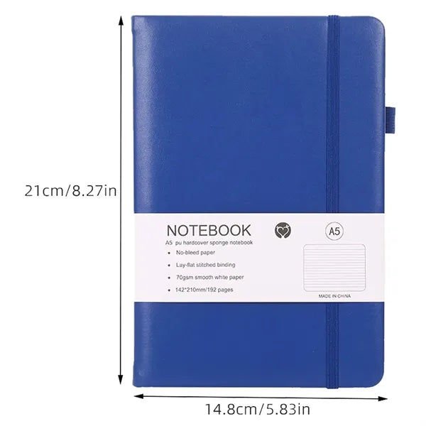 A5 Business Hard Cover PU Strap Notebook