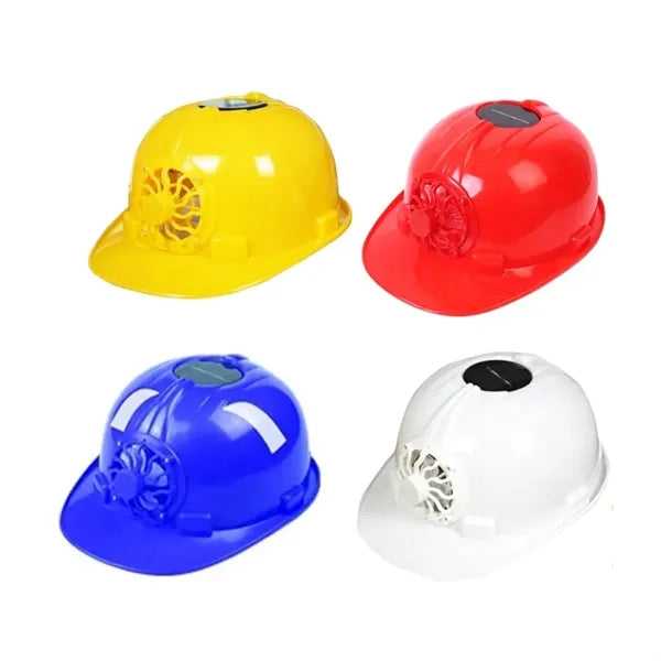 Solar Safety Helmet with Cooling Fan for Outdoor Work