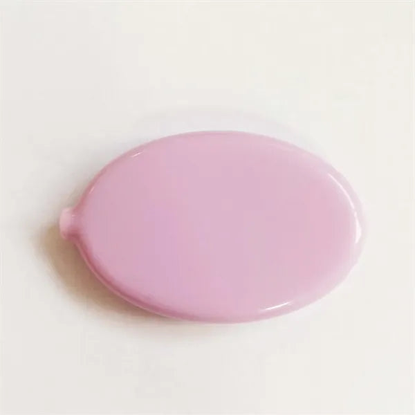 Oval PVC Coin Wallet W/ Keychain
