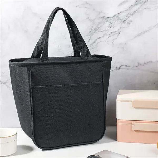 Small Insulated Lunch Tote Bag with Front Pocket