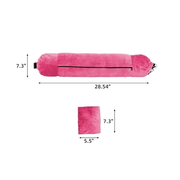 2-in-1 Stuffable Travel Pillow and Portable Storage Bag
