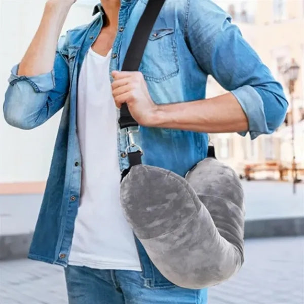 2-in-1 Stuffable Travel Pillow and Portable Storage Bag