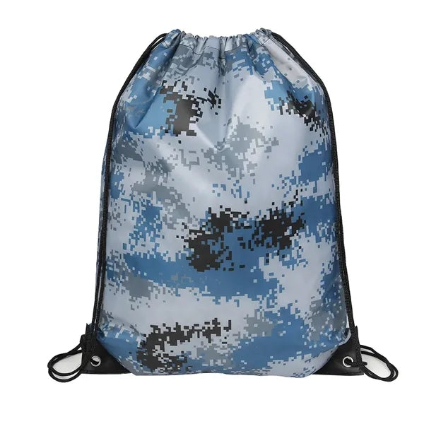 Waterproof 210D Camo Drawstring Bag