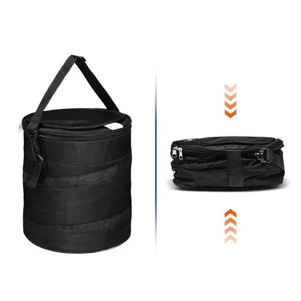Collapsible Round Insulated Cooler Bag with Handle
