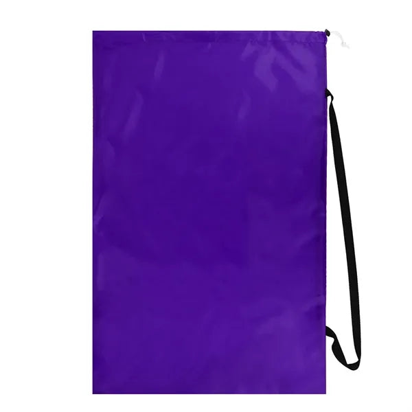 Drawstring Laundry Bag with Shoulder Strap