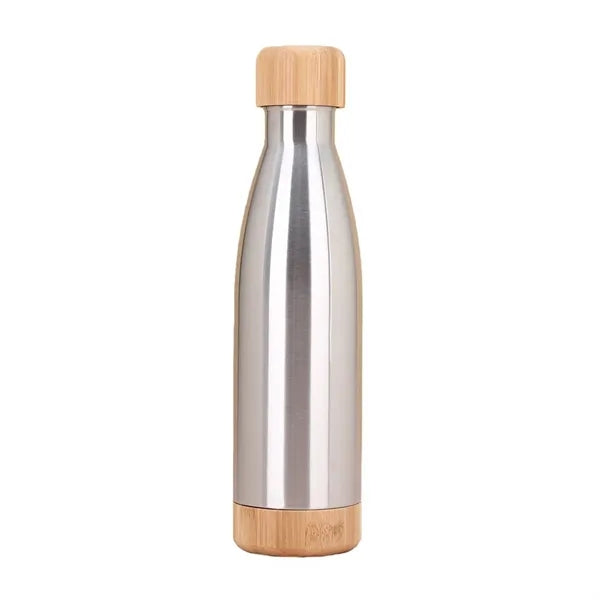17 OZ Bamboo Lid Stainless Steel Water Bottle