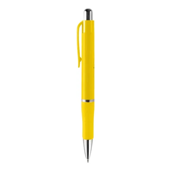 Rigid - Solid Colored Ballpoint Click Pen with grip