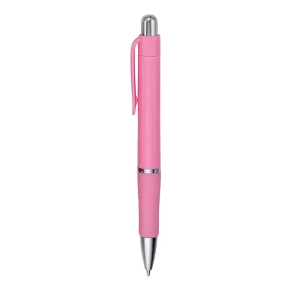 Rigid - Solid Colored Ballpoint Click Pen with grip