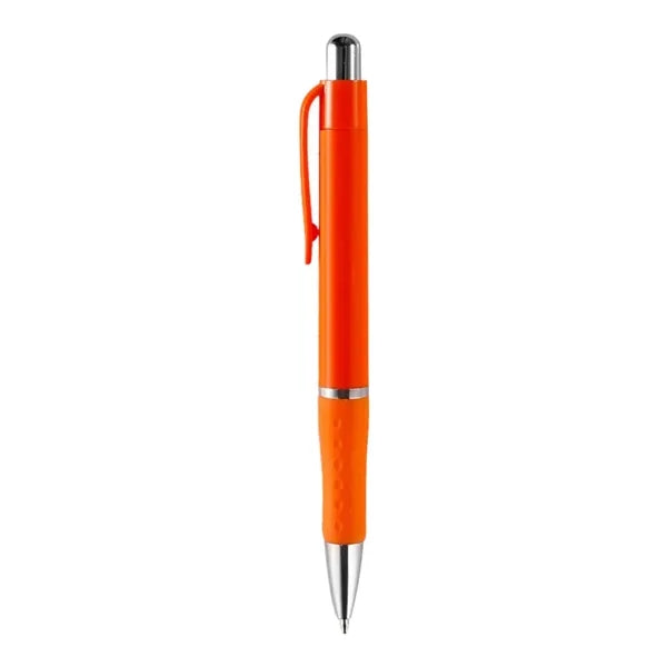Rigid - Solid Colored Ballpoint Click Pen with grip