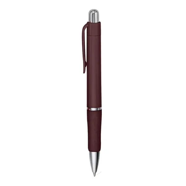 Rigid - Solid Colored Ballpoint Click Pen with grip