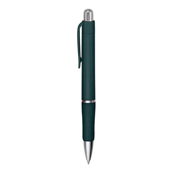 Rigid - Solid Colored Ballpoint Click Pen with grip