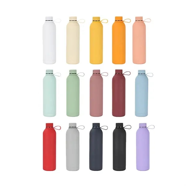 17 oz Matte Stainless Steel Water Bottle With Handle