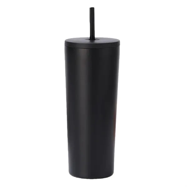 24 OZ Stainless Steel Thermos With Straw