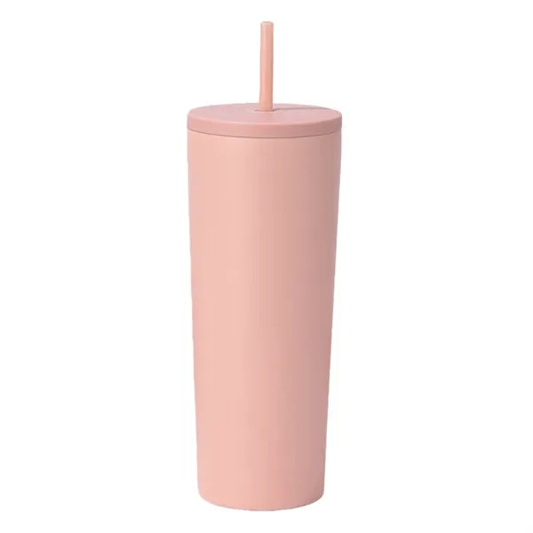24 OZ Stainless Steel Thermos With Straw