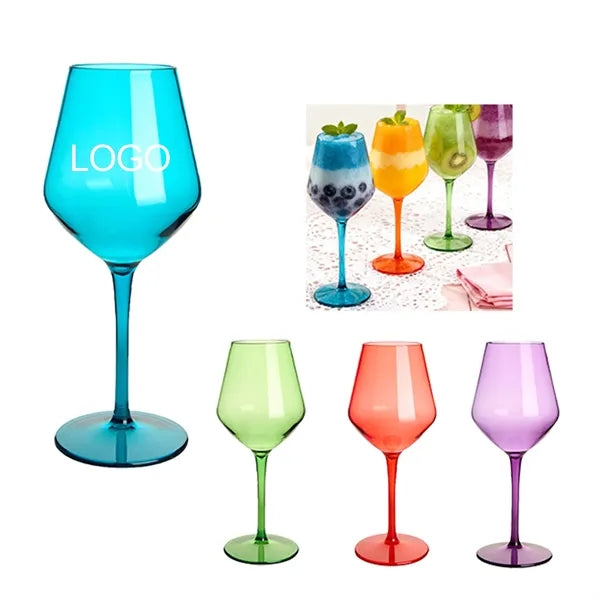 Acrylic Red Wine Stemmed Glasses