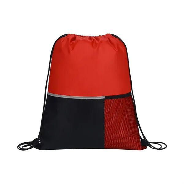 Dual Pocket Drawstring Backpack