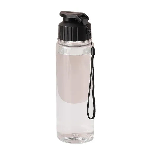17OZ Transparent Flip-Top Plastic Water Bottle